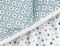 Confort Confettis été Bleu multicolore