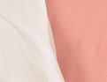 Flanelle bicolore Porcelaine / Saumon