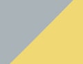 Coton fin Gris Nuage/Jaune Moutarde