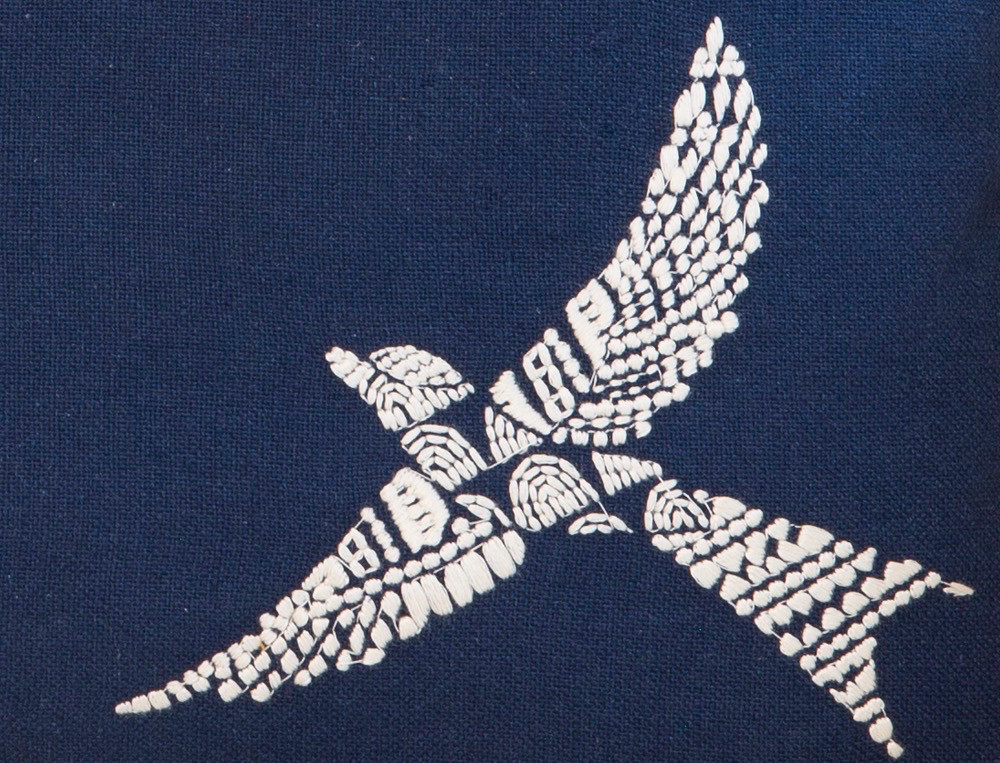 Kissen quadratisch Schwalbenschutz