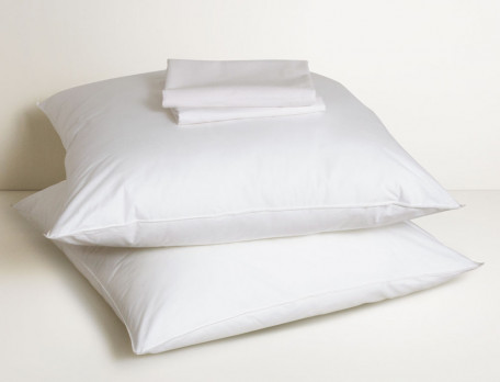 Pack deux oreillers et deux sous-taies Confort absolu Confort medium