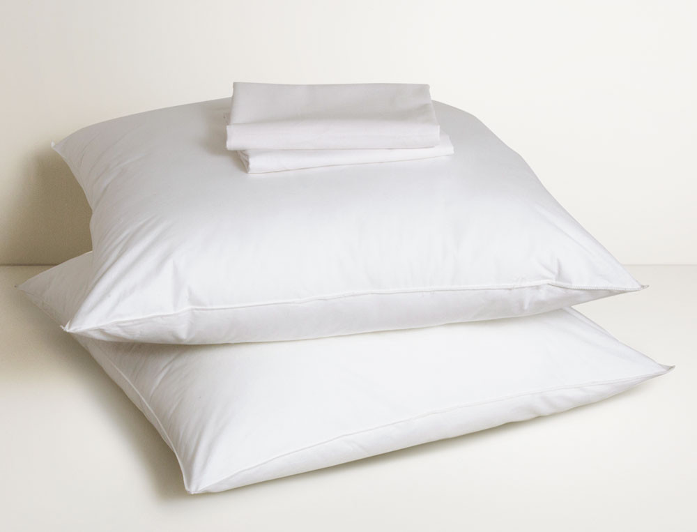 Pack deux oreillers et deux sous-taies Confort absolu Confort medium