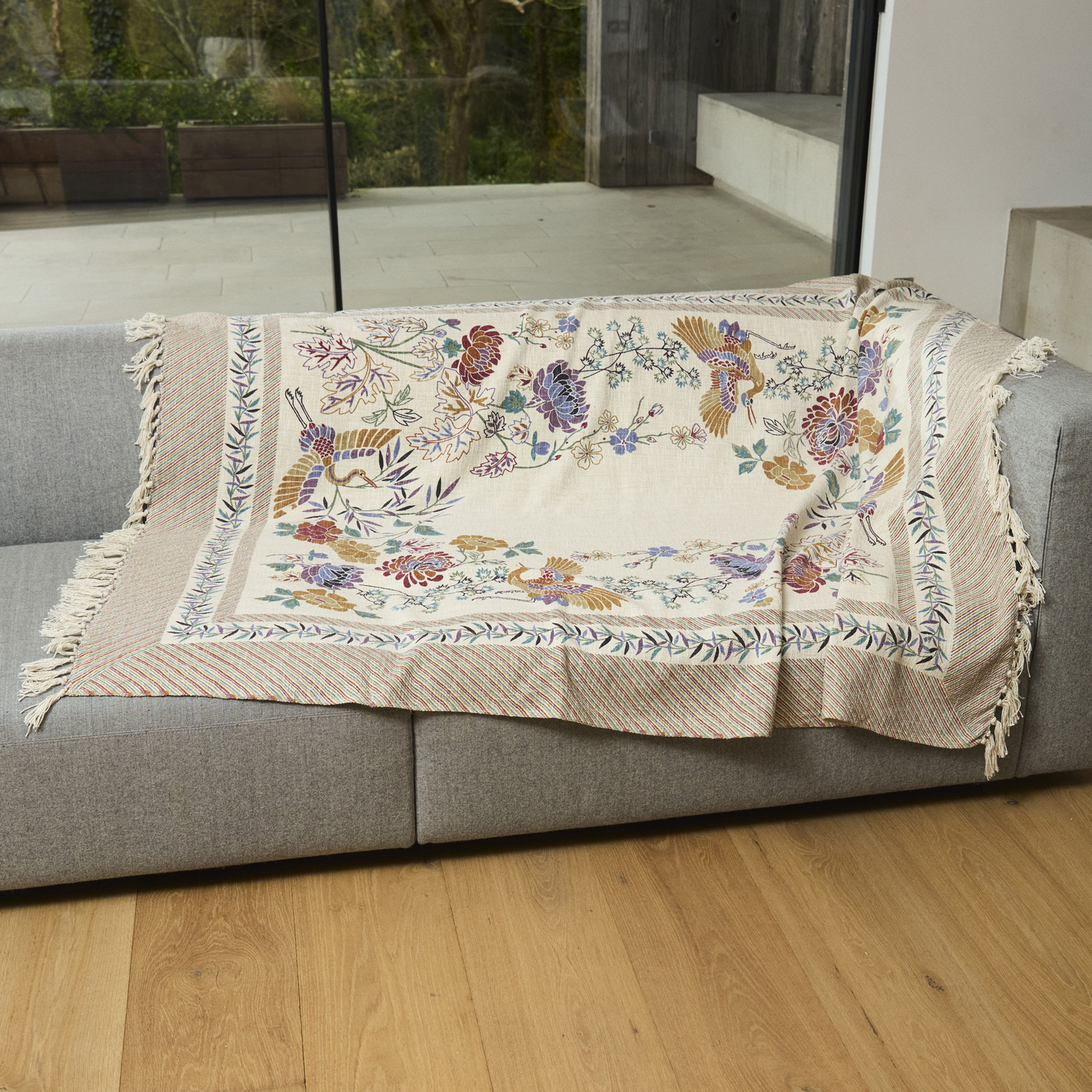 Sofaüberwurf Ferne Kostbarkeiten 100% Baumwolle