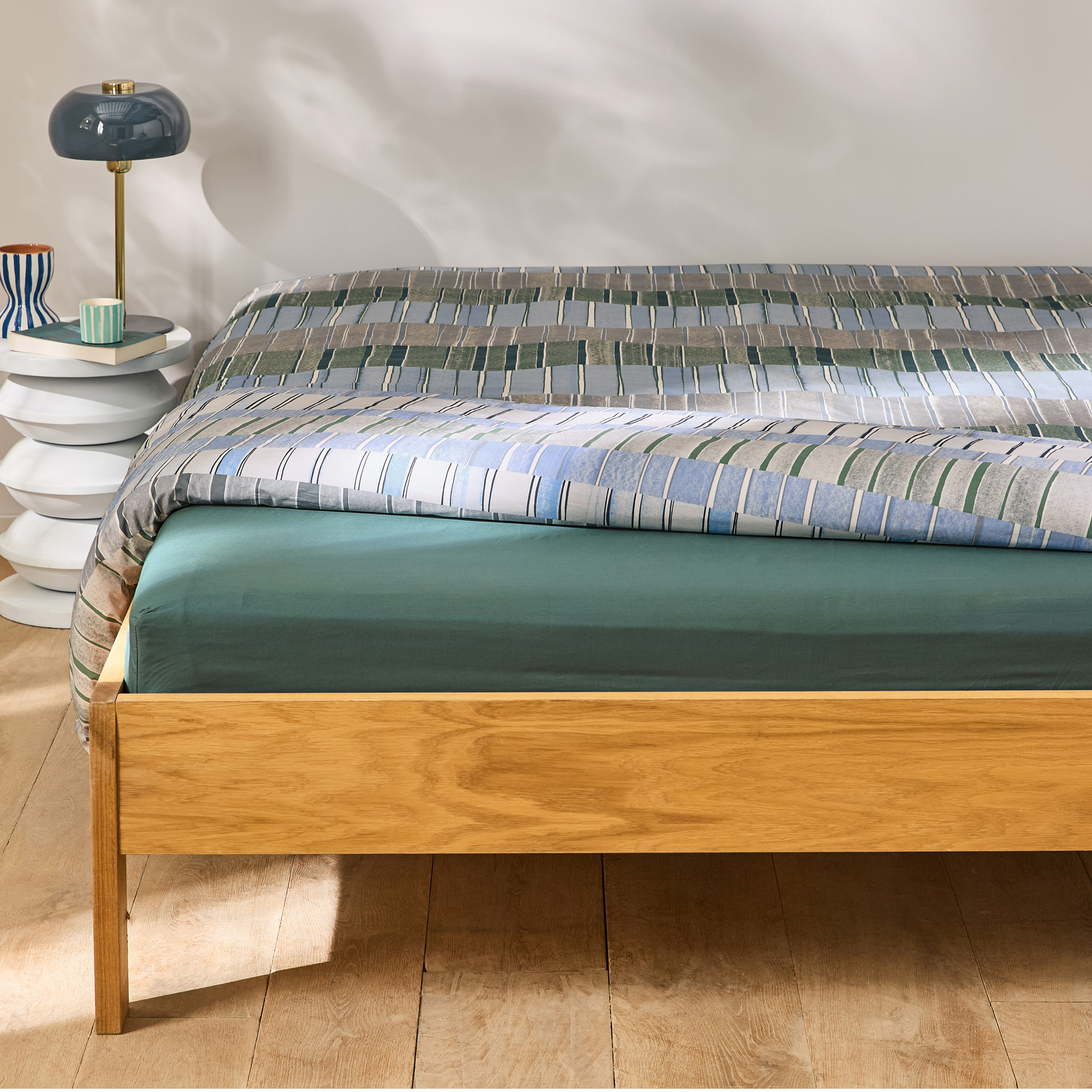 Spannbettlaken Assemblage   100 % Baumwolle-Perkal