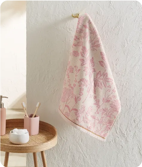 Serviette de bain jacquard Balade folk - Linvosges