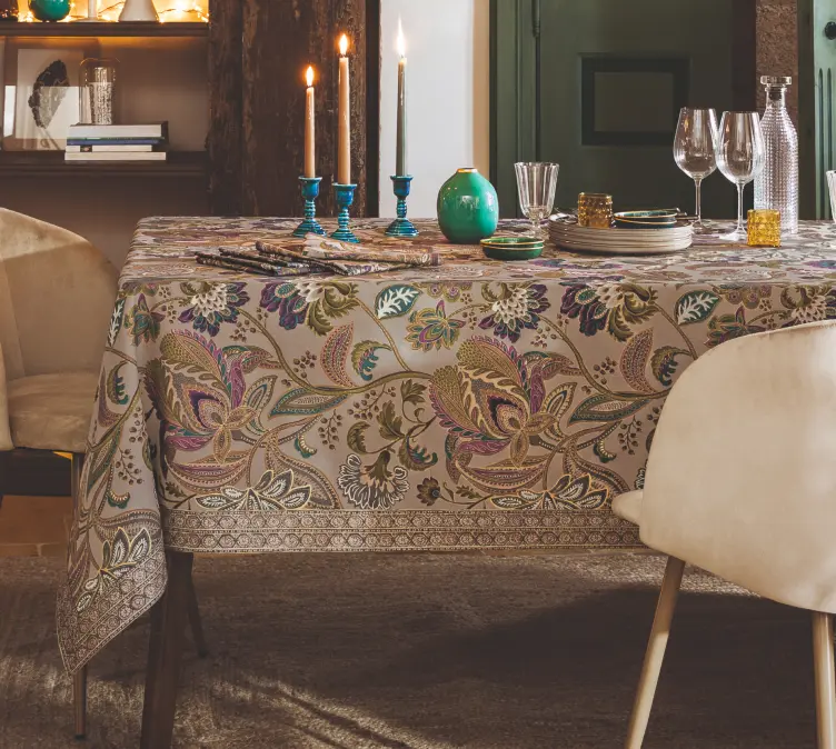 Linvosges : nappes et décoration de table pour un diner féérique 