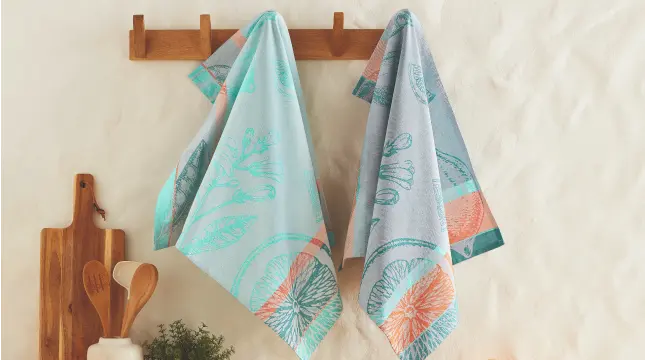 Pour vous : le duo de torchons Jacquard Orangeraie ou un cadeau surprise offert pour toute commande