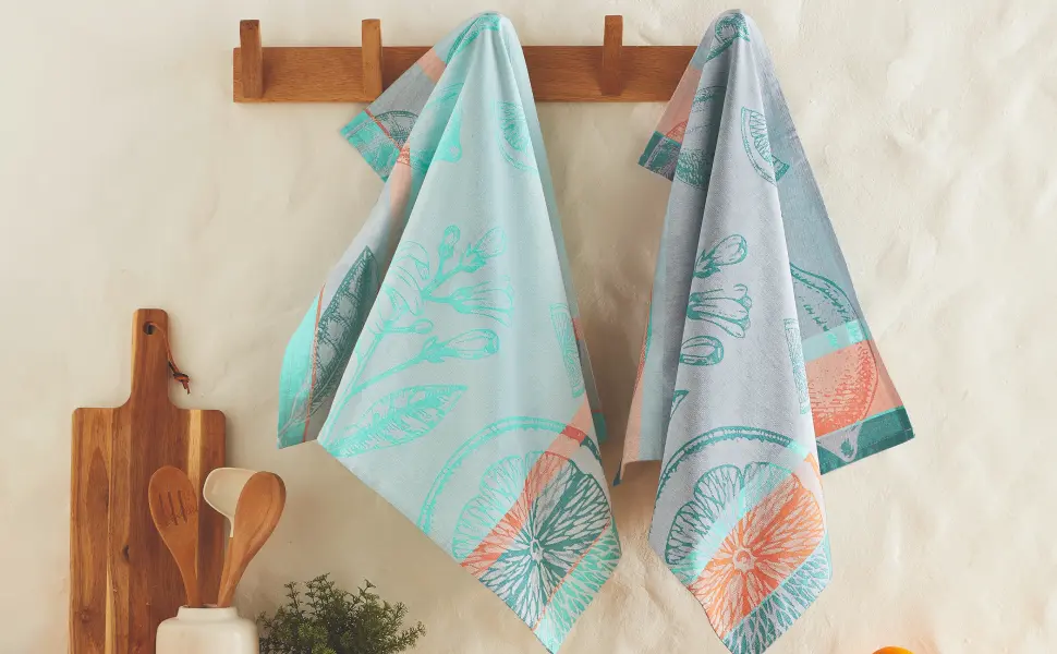 Pour vous : le duo de torchons Jacquard Orangeraie ou un cadeau surprise offert pour toute commande