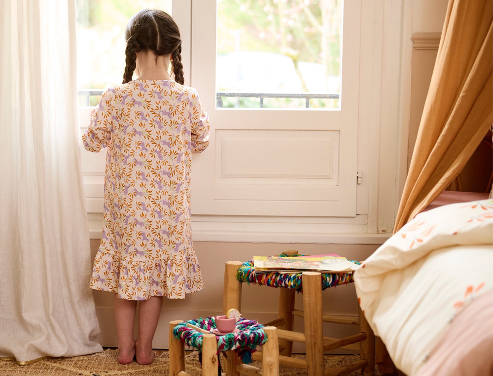 Chemise de nuit enfant Rêve de licornes Imprimé licorne