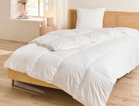 Couette modulable Prestige 4 saisons Gonflant et confort du duvet de canard