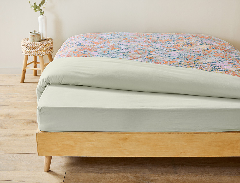 Drap-housse Dans la lande Percale 100% coton, 80 fils/cm2