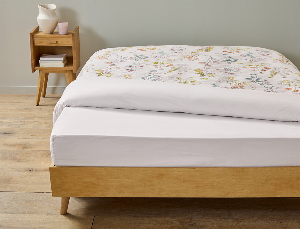 Drap-housse En aquarelle Percale 100% coton, 80 fils/cm2