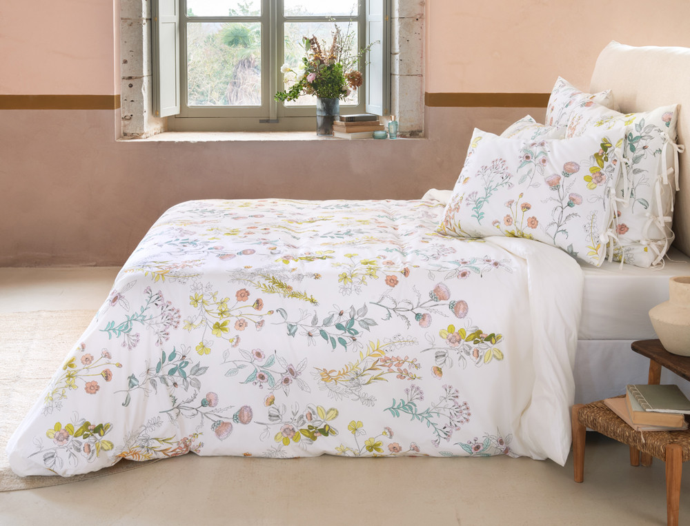 Drap-housse En aquarelle Percale 100% coton, 80 fils/cm2