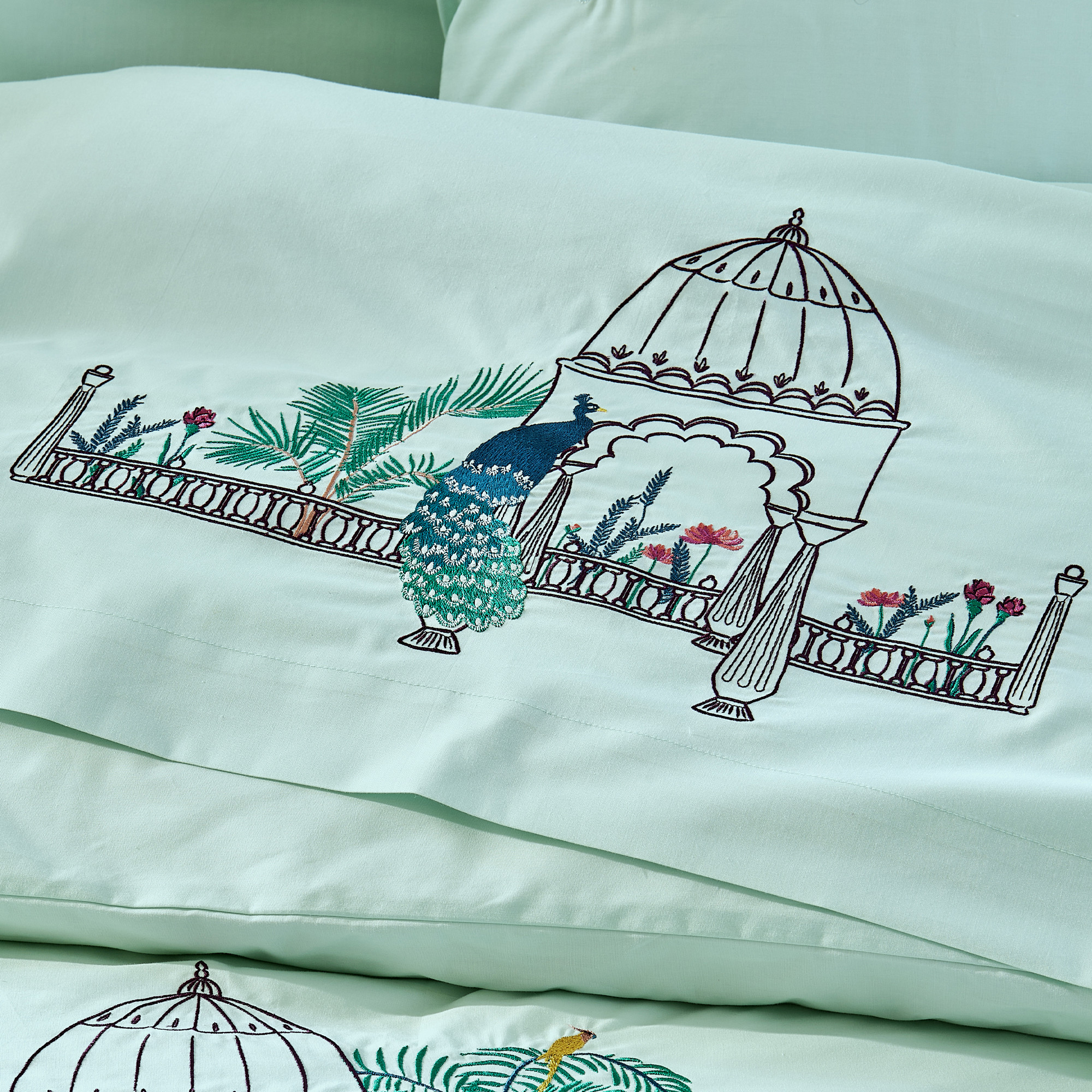 Drap Taj Mahal Broderie généreuse