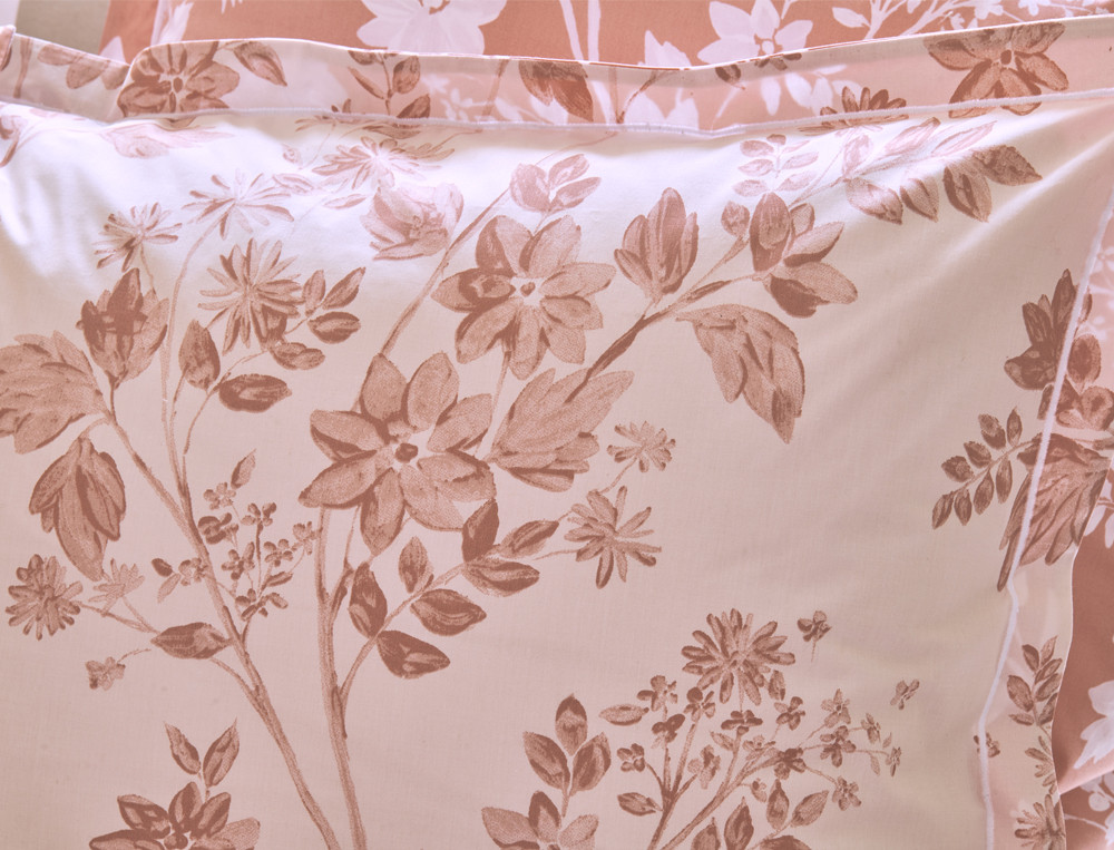 Housse de couette Églantine Imprimé floral réversible