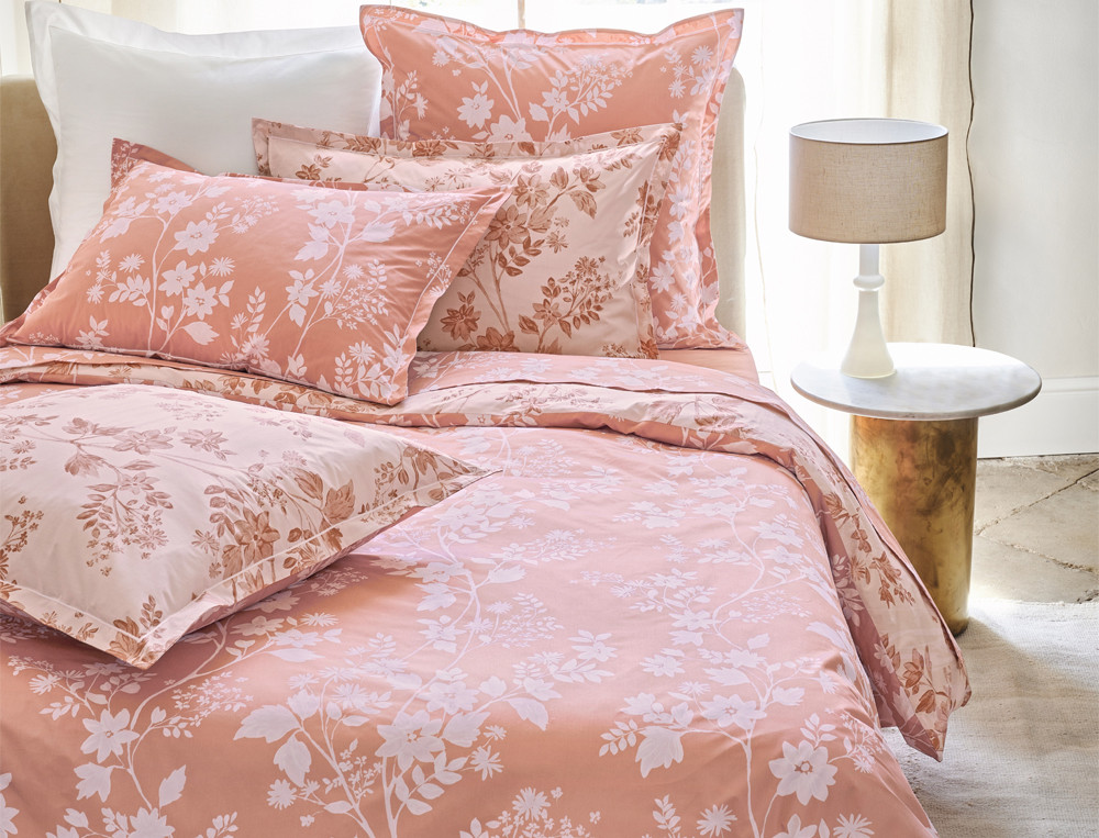 Housse de couette Églantine Imprimé floral réversible