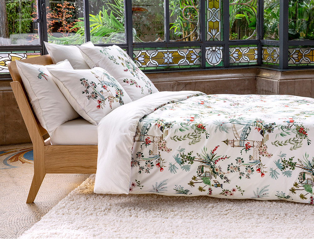 Housse de couette fermeture zip Soleil levant