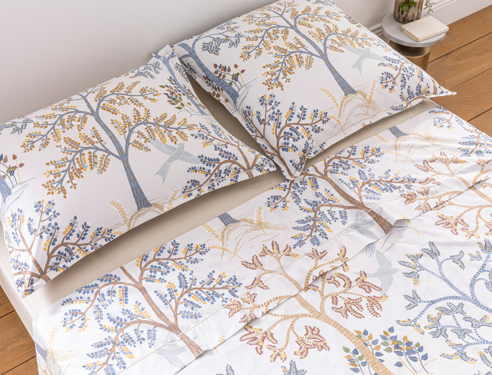 Linge de lit Jardin d'Eden Finition bourdon