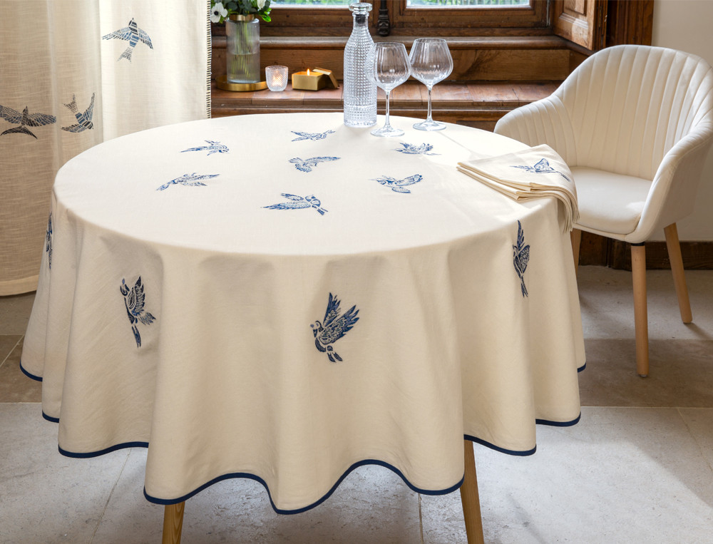 Nappe La table d'Aphrodite Brodée