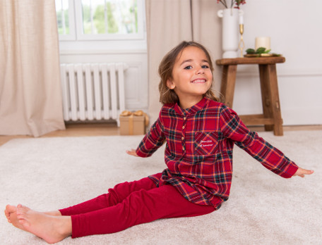 Pyjama peignoir lapin bleu en coton pour enfants • Tous en Pyjama !