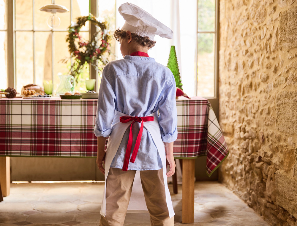 Lot tablier et toque En famille Lot à offrir aux petits chefs