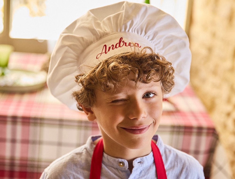 Lot tablier et toque En famille Lot à offrir aux petits chefs