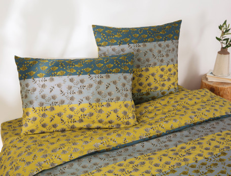 Taie d'oreiller en lin à carreaux, différents coloris, 65x65 - Maison Saint  Sa