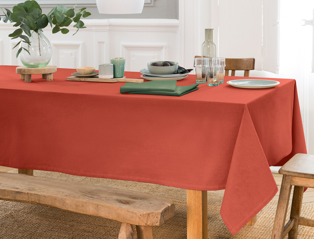 Tischwäsche einfarbig Farandole Baumwolle Fleckschutz Linvosges